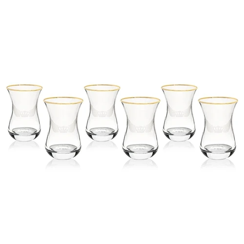 Kanat Desenli Çay Bardağı 6'lı Set
