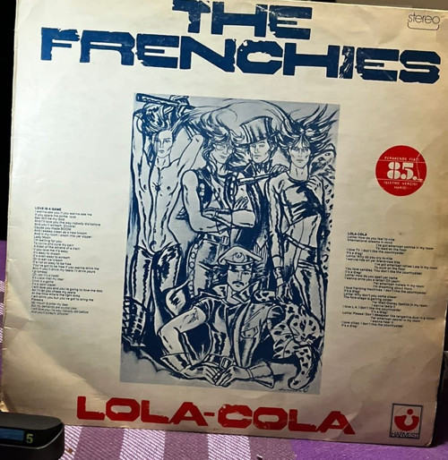 The Frenchies - Lola-Cola Lp (1974) - Harvest Fransa Baskı - Nadir Glam Rock