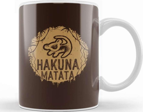 Hakuna Matata 05 Kupa Bardak Porselen