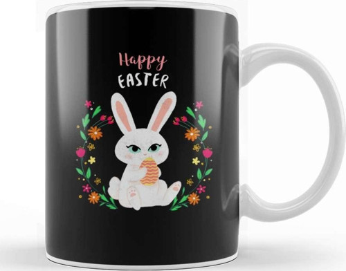 Happy Easter Egg Kupa Bardak Porselen