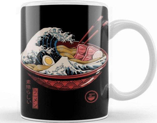 Great Ramen Wave Kupa Bardak Porselen