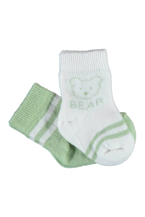 Biorganic Bear 2'Li Kız Çorap 68412 Yeşil