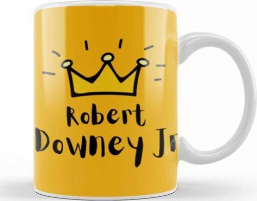Robert Downey Jr Kupa Bardak Porselen