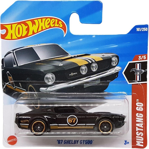 - ´67 Shelby Gt500 - Mustang 60Th 3/5 - Jbb94 - Short Card - Siyah Altın - Mattel 2025 –
