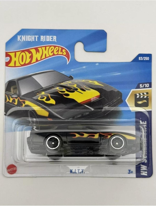 2025 1/64 Knight Rider Kitt Kara Şimşek Film Arabası Koleksiyon Modeli Oyuncak Diecast, O