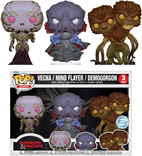 Pop! Games: Vecna, Mind Flayer, Demogorgon (Dungeons & Dragons) Special Edition