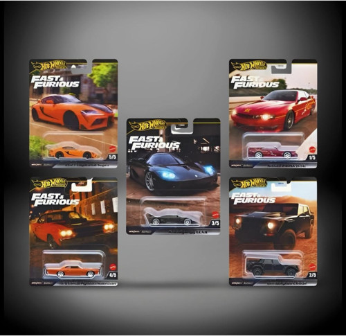 Fast&Furious Temalı Beşli Araba Serisi Hnw46 979L