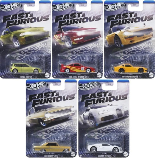 Uzun Kart Fast & Furious Racing Course 5’Li Set – Civic, Integra, 240Z, Nova, Veyron