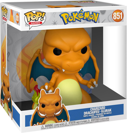 Pop! Jumbo: Pokemon - Charizard - Dracaufeu - Vinil Koleksiyon Figürü - Hediye Fikri - Resmi T