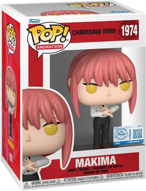 Pop! Animasyon: Testere Adam - Makima - (Eller) - Amazon'A Özel - Koleksiyon Vinil Figür - Hed