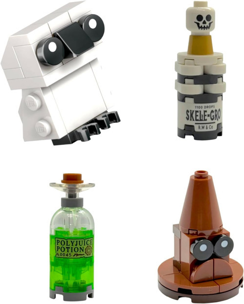 Harry Potter Mikro - Hedwig + Sorting Hat + Polyjuice Potion + Skele-Gro Potion (50 Parça)