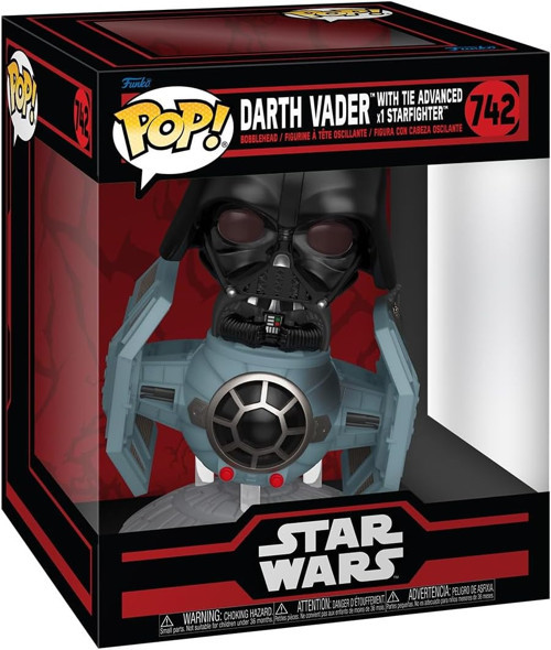 Pop! Rides Deluxe: Star Wars Darkside - Darth Vader Ile Tie Advanced X1 - Koleksiyon Vinil Fig