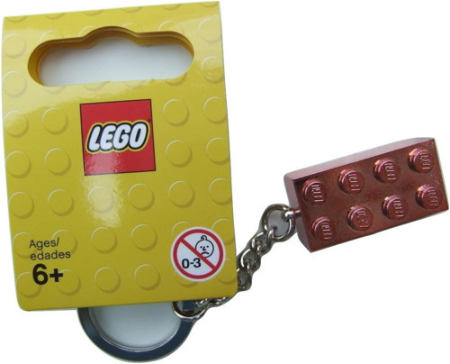 Brick 853793 2X4 Rose Gold Keyring