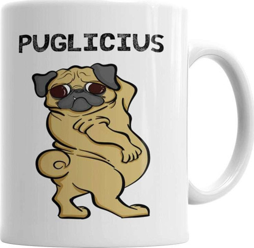 Puglicius Köpek Kupa Bardak Porselen