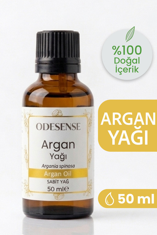 Argan Yağı 50 ml Soğuk Sıkım %100 Doğal Ve Saf Cilt Ve Saç Bakım Yağı Argan Oil