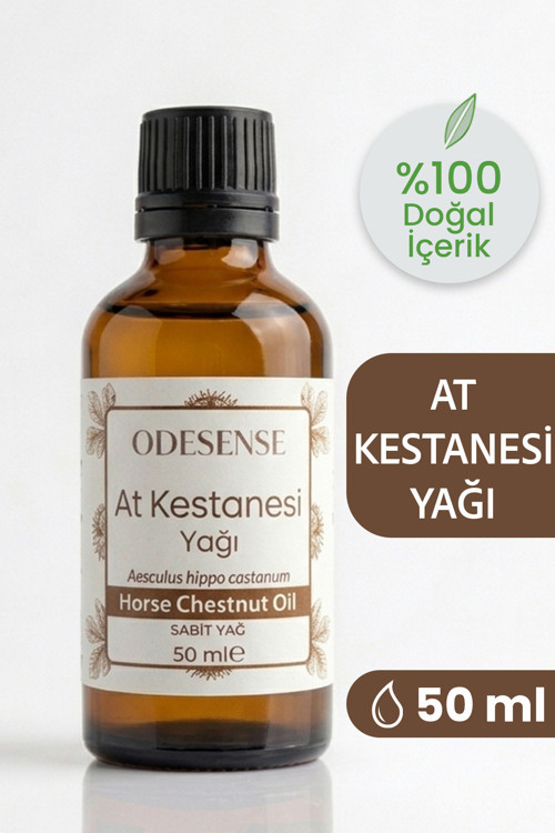 At Kestanesi Yağı 50 ml Soğuk Sıkım %100 Doğal Ve Saf Cilt Ve Saç Bakım Yağı