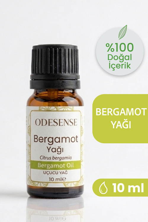Bergamot Uçucu Yağı 10 ml %100 Doğal Ve Saf Içerik Damlalıklı Kapaklı Şişe Katkısız