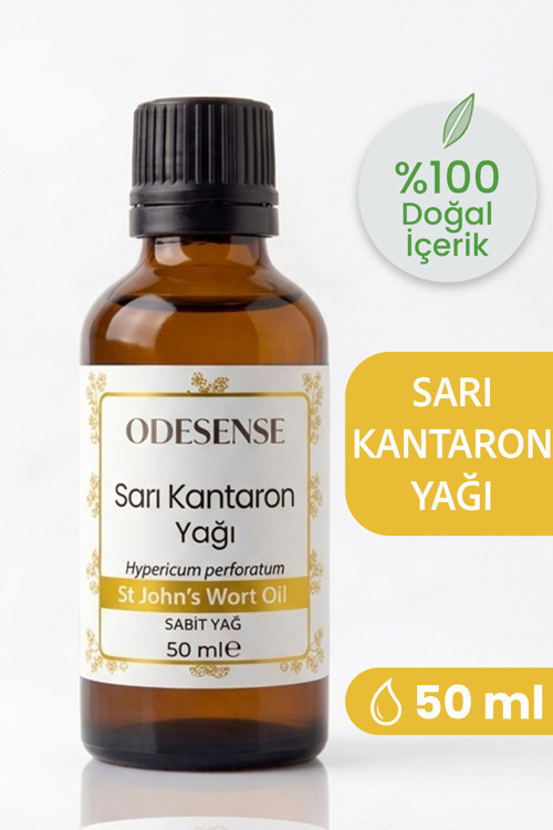 Sarı Kantaron Yağı 50 ml %100 Doğal Ve Saf Cilt Ve Saç Bakım Yağı Katkısız İçerik