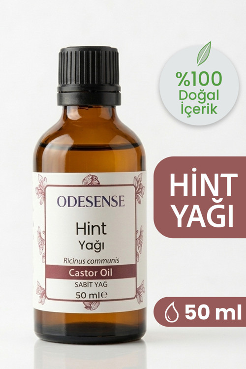 Hint Yağı 50 ml Soğuk Sıkım %100 Doğal Ve Saf Castor Oil Yüz Kaş Kirpik Bakım Yağı
