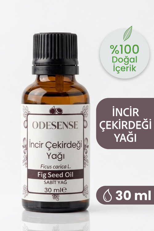 İncir Çekirdeği Yağı 30 ml Soğuk Sıkım %100 Doğal Ve Saf Cilt Ve Saç Bakım Yağı SAF İÇERİK