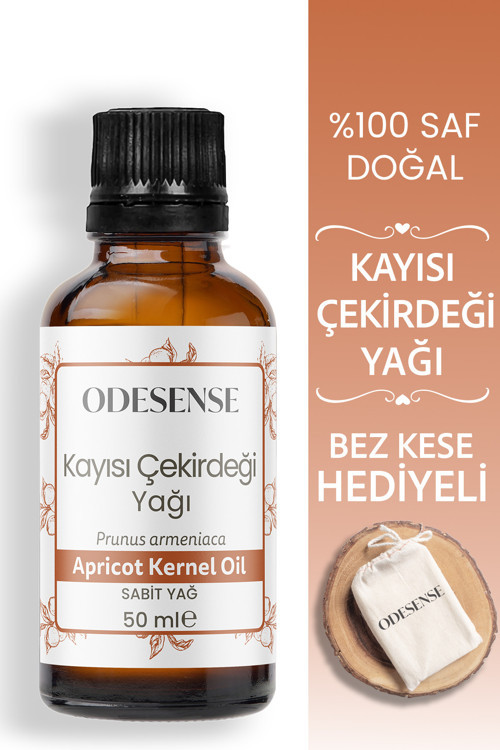 Kayısı Çekirdeği Yağı 50 ml Soğuk Sıkım %100 Doğal Ve Saf Cilt Ve Saç Bakım Yağı