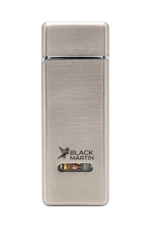 Tek Torch Pürmüz Gümüş Metal Puro Çakmağı