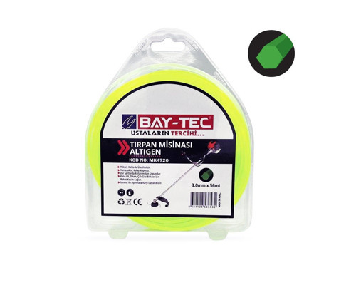 Altıgen Tırpan Misinası 3 mm x 56 mt MK4720 BAYTEC