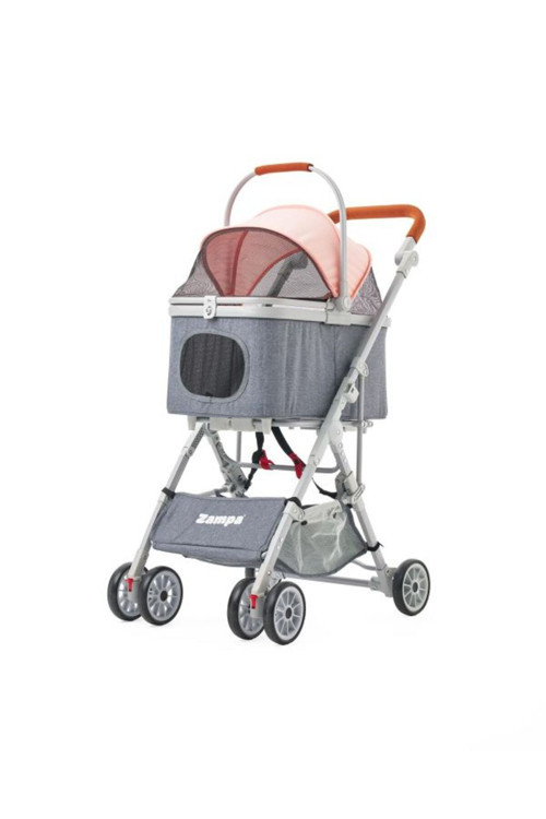 Move Kedi & Köpek Arabası Pembe - 15 kg Kapasiteli Ayrılabilen Pusetli Şık Tasarım