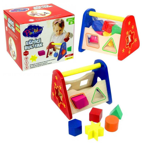PLAY WOOD AHŞAP EĞİTİCİ BUL TAK ONY-315 7 PARÇA 18M+