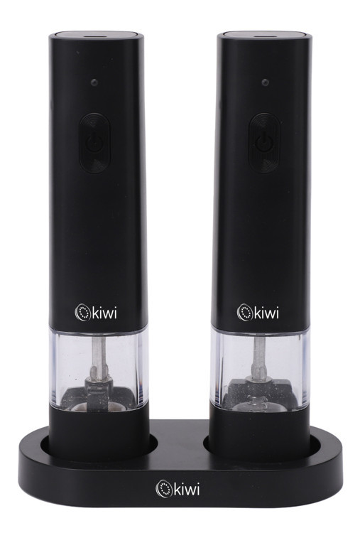 KSPG-4855 Şarjlı Baharat Değirmeni Seti Siyah| Seramik Öğütücü & Ayarlanabilir & Type-C