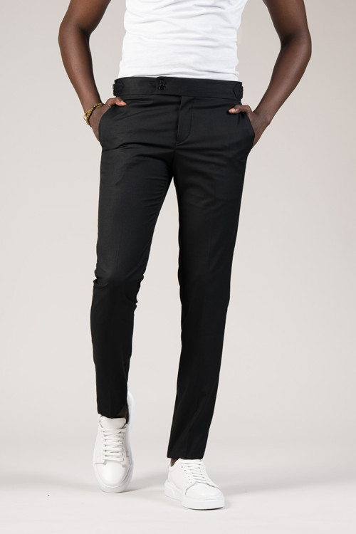 Slimfit Kemer Tokalı Yazlık Kumaş Pantolon