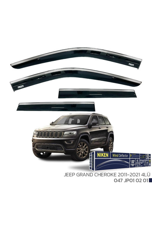 Jeep Grand Cheroke 2011-2021 - Kromlu Cam Rüzgarlığı 4Lü Parça