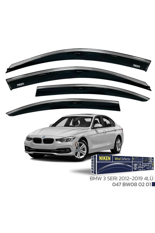 BMW 3 Serisi F30 2012-2019 - Kromlu Cam Rüzgarlığı 4Lü Parça