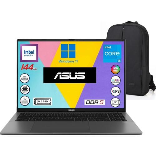 vivobook S16 S3607VA-RP045 Intel Core I5 13420H 16GB 1tb SSD W11PRO 16" 144Hz Wuxga Snertech Çanta