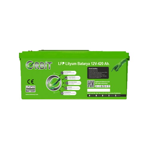 12V 420Ah Kasa Tipi Lityum Akü LiFePO4 Batarya ABS Kasa