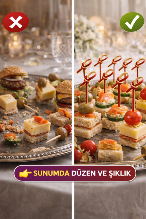 50’Li Paket İ 12 Cm Düğümlü Kırmızı Bambu Kürdan Kokteyl Kürdan Sunum Çubuğu Aperatif Kürdan