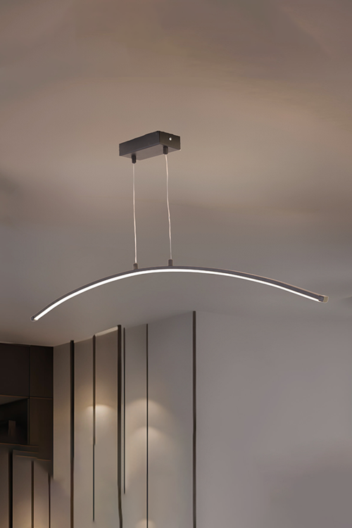 Uzun Kıvrımlı 3 Renk Tavan Lambası –Toplantı Masası, Koridor için Modern LED Aydınlatma