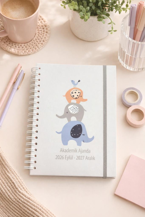2026-2027 Akademik Ajanda - A5 Spiralli Planner Tasarım-5