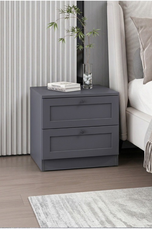 Terra 2 Çekmeceli Komodin 51x50x42 cm – Modern Tasarım