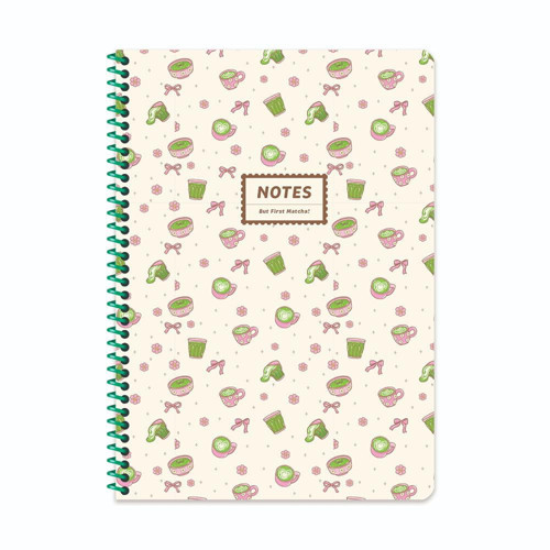 Keskin A4 Kareli Karton Kapak Kahve Defter - Krem