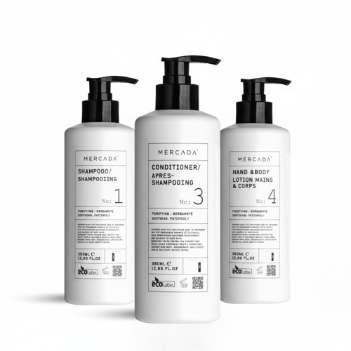Beyaz No1 Purifying and Soothing Shampoo 380ml+No3 Conditioner 380ml+No4 Hand&Body Lotion 380ml