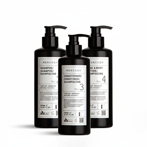 Siyah No1 Purifying and Soothing Shampoo 380ml + No 3 Conditioner 380 ml + No 4 Hand & Body Lotion 380ml