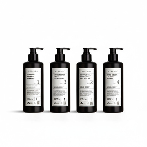 Siyah No1 Purifying and Soothing Shampoo 380ml + No 2 Shower Gel 380 ml + No 3 Conditioner 380 ml + No 4 Hand &