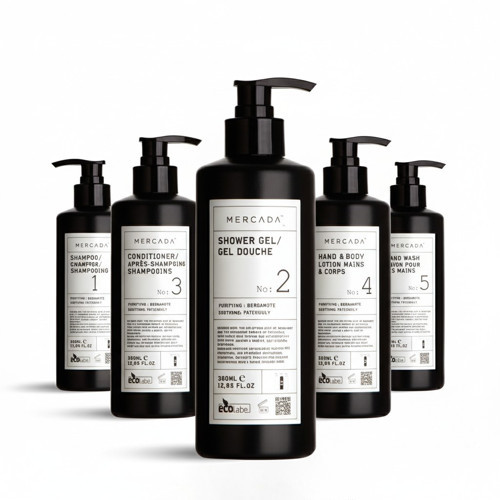 Siyah No1 Purifying and Soothing Shampoo 380ml + No2 Shower Gel 380ml + No3 Conditioner 380ml + No4 Hand&Body Lo