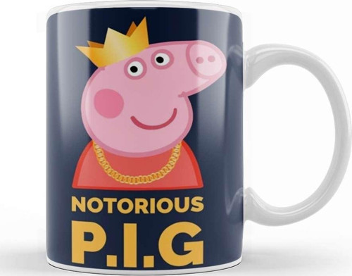 Notorious Peppa Pig Kupa Bardak Porselen