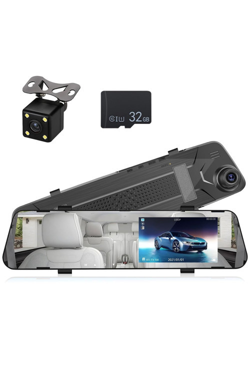 PART Araç ön ve arka kameralı iç dikiz aynası dvr 4.5 inc ekran kayıtlı