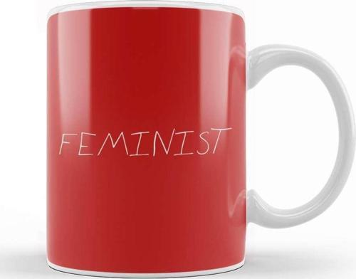 Feminist Slogan Kupa Bardak Porselen