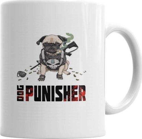 Dog Punisher Köpek Kupa Bardak Porselen