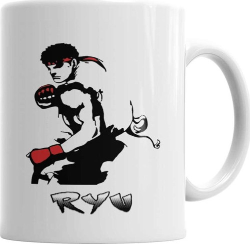 Ryu Street Fighter Kupa Bardak Porselen