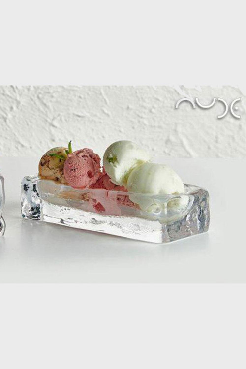 Nude Ice Cube El İmalatı Dondurma Servis Tabağı 25368